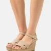 Pier One Mujer LEATHER - Sandalias Con Plataforma - Beige -Ofertas Pier One Tienda 801835754f1b47ed9aa96e586451e951