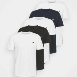 Pier One Hombre WITH BIRD STRAIGHT 5 PACK - Camiseta Básica - White/black/dark Blue 16 Pier One Hombre WITH BIRD STRAIGHT 5 PACK - Camiseta Básica - White/black/dark Blue -Ofertas Pier One Tienda 8041bfdceeaa4d4a9a850e92a8c64783