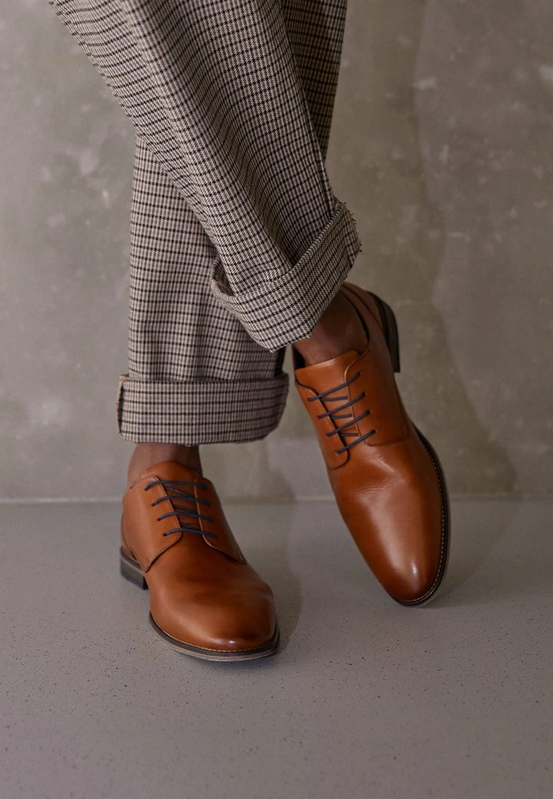 Pier One Hombre LEATHER - Zapatos Con Cordones - Cognac 5 Pier One Hombre LEATHER - Zapatos Con Cordones - Cognac - Imagen 3