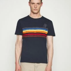 Pier One Hombre Camiseta Estampada - Dark Blue