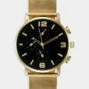Pier One Hombre Reloj - Gold-coloured
