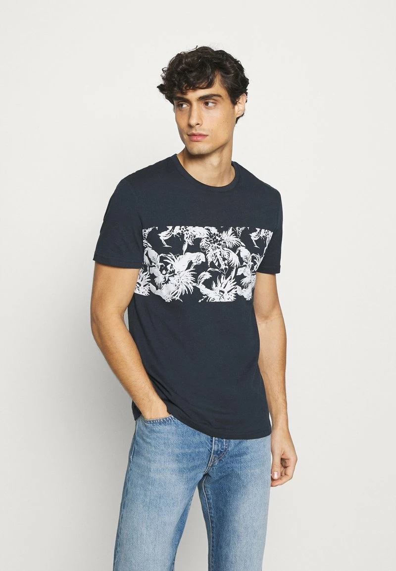 Pier One Hombre Camiseta Estampada - Dark Blue 3 Pier One Hombre Camiseta Estampada - Dark Blue