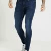 Pier One Hombre Vaqueros Pitillo - Dark-blue Denim -Ofertas Pier One Tienda 86aab2c746af41fbbbd6d4ddcbbd7655