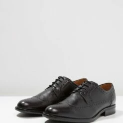 Pier One LEATHER - Zapatos Con Cordones - Black, Hombre -Ofertas Pier One Tienda 899f7d61c3284b97ba7bc19c719fb722