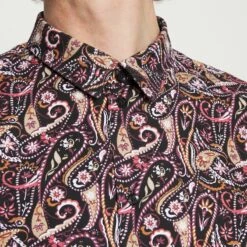 Pier One FESTIVE AOP - Camisa - Black/multi-coloured, Hombre -Ofertas Pier One Tienda 8c75d97750bd40808fb8e044df43a056