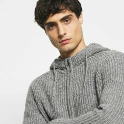 Pier One Hombre Chaqueta De Punto - Mottled Light Grey