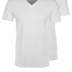 Pier One Hombre 2 PACK - Camiseta Básica - White