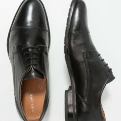 Pier One Hombre LEATHER - Zapatos Con Cordones - Black -Ofertas Pier One Tienda 90fb0c41036f424f837f949caf57b6e4