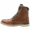 Pier One Hombre Botines Con Cordones - Cognac