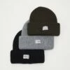 Pier One Unisexo 3 PACK UNISEX - Gorro - Black/grey/khaki -Ofertas Pier One Tienda 9564f57036ed4fc88176a8b2b7fa6091