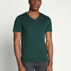 Pier One Hombre 3 PACK - Camiseta Básica - Black, Grey, Green -Ofertas Pier One Tienda 96305f959483415dbe03211536b3d40a