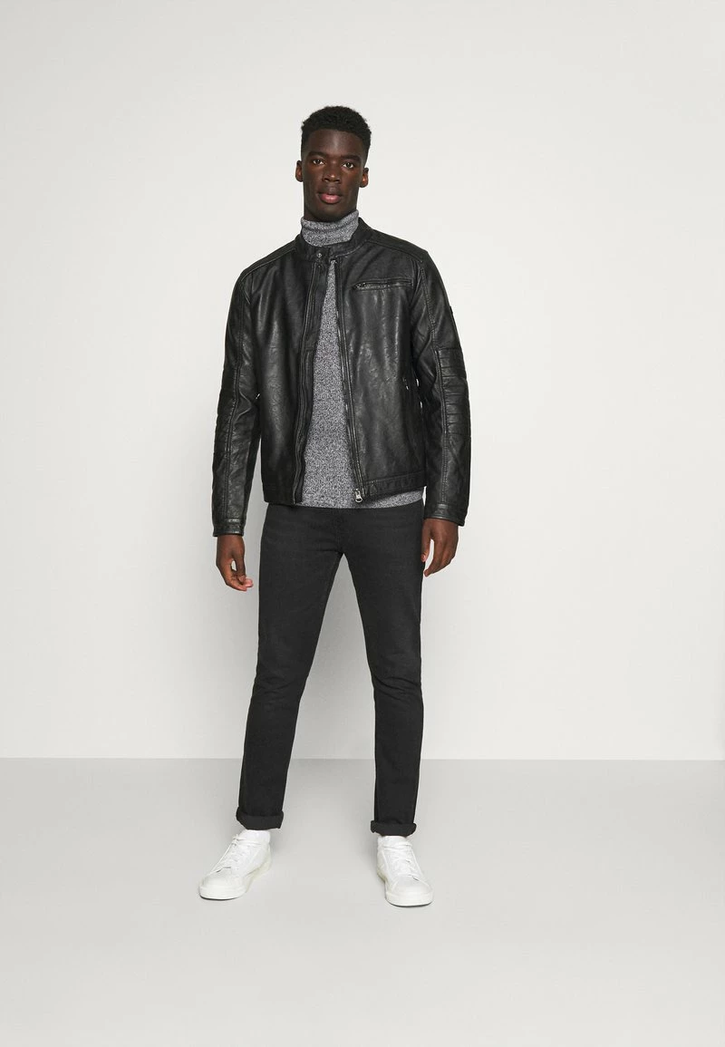 Pier One MUSCLE FIT TURTLE - Jersey De Punto - Mottled Grey, Hombre 4 Pier One MUSCLE FIT TURTLE - Jersey De Punto - Mottled Grey, Hombre - Imagen 2