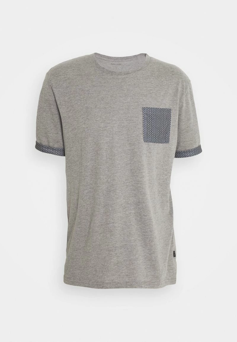 Pier One Camiseta Estampada - Mottled Grey, Hombre 7 Pier One Camiseta Estampada - Mottled Grey, Hombre - Imagen 5
