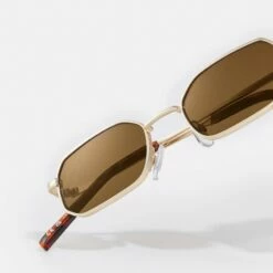 Pier One Unisexo UNISEX - Gafas De Sol - Gold-coloured/brown -Ofertas Pier One Tienda 9a37597b6be44ef4be553724b96c967c