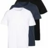 Pier One 3 PACK - Camiseta Básica - Black/white/blue, Hombre -Ofertas Pier One Tienda 9a7be9f8e1a446199ff4f3bca527601a