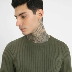 Pier One Hombre Jersey De Punto - Oliv -Ofertas Pier One Tienda 9bdc2c505e764e1ea65e78564ab26183