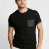 Pier One Hombre Camiseta Estampada - Black