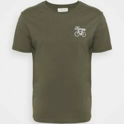 Pier One Hombre THERAPY BIKE EMBRO - Camiseta Básica - Olive -Ofertas Pier One Tienda a3d2ccc9162c44bababe02597c60bbe2