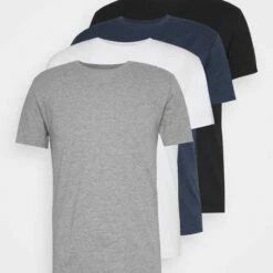 Pier One Hombre 4 PACK - Camiseta Básica - Black/white/blue 10 Pier One Hombre 4 PACK - Camiseta Básica - Black/white/blue -Ofertas Pier One Tienda a6336c9ea9294b8b9261921b47ede4b7