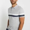 Pier One Hombre Polo - Mottled Light Grey