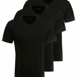 Pier One Hombre 3 PACK - Camiseta Básica - Black -Ofertas Pier One Tienda aabb34e171c641efaffc9ee8ffa3d0d4