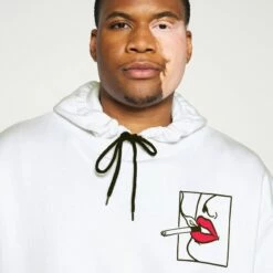 Pier One Hombre Jersey Con Capucha - White -Ofertas Pier One Tienda adaeab4d122e41f49f231363780e42dc