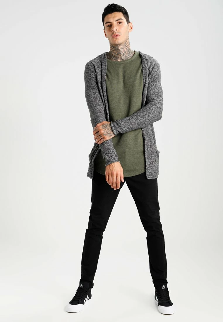 Pier One Hombre Chaqueta De Punto - Light Grey/black 4 Pier One Hombre Chaqueta De Punto - Light Grey/black - Imagen 2