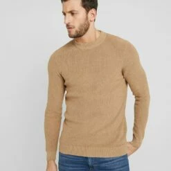 Pier One Hombre Jersey De Punto - Camel