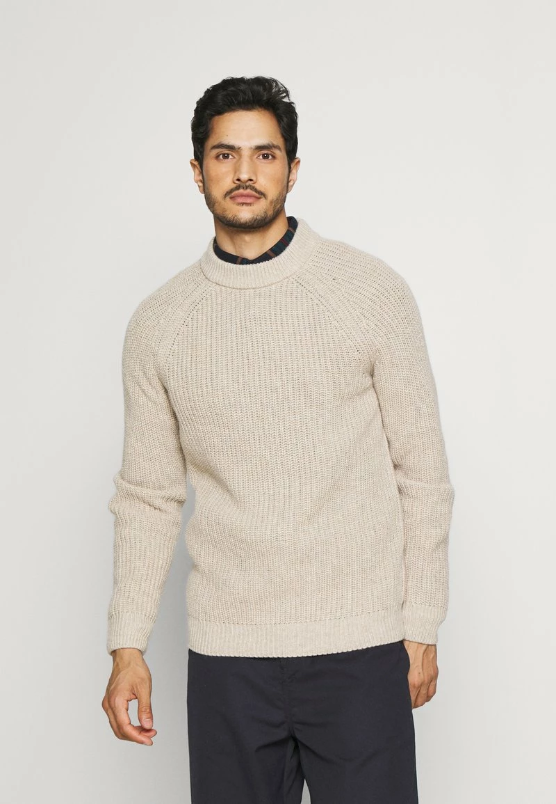 Pier One Hombre CHUNKY MOCKNECK JUMPER - Jersey De Punto - Mottled Beige 3 Pier One Hombre CHUNKY MOCKNECK JUMPER - Jersey De Punto - Mottled Beige