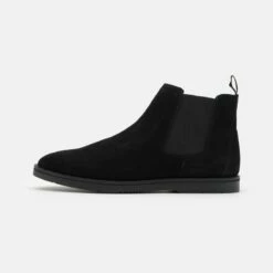 Pier One Hombre LEATHER - Botines - Black