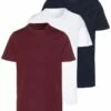 Pier One Hombre 3 PACK - Camiseta Básica - White/dark Blue/red -Ofertas Pier One Tienda b22996cf8ea74e22b29cab897962d0ba