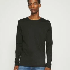 Pier One 2 PACK - Camiseta De Manga Larga - Dark Grey/black, Hombre -Ofertas Pier One Tienda b25520fc0e0843ca893db09a1178425b