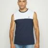 Pier One Hombre EMBRO TANK BLOCK - Top - White -Ofertas Pier One Tienda b790c56fbf73461d9684a39b73707d74