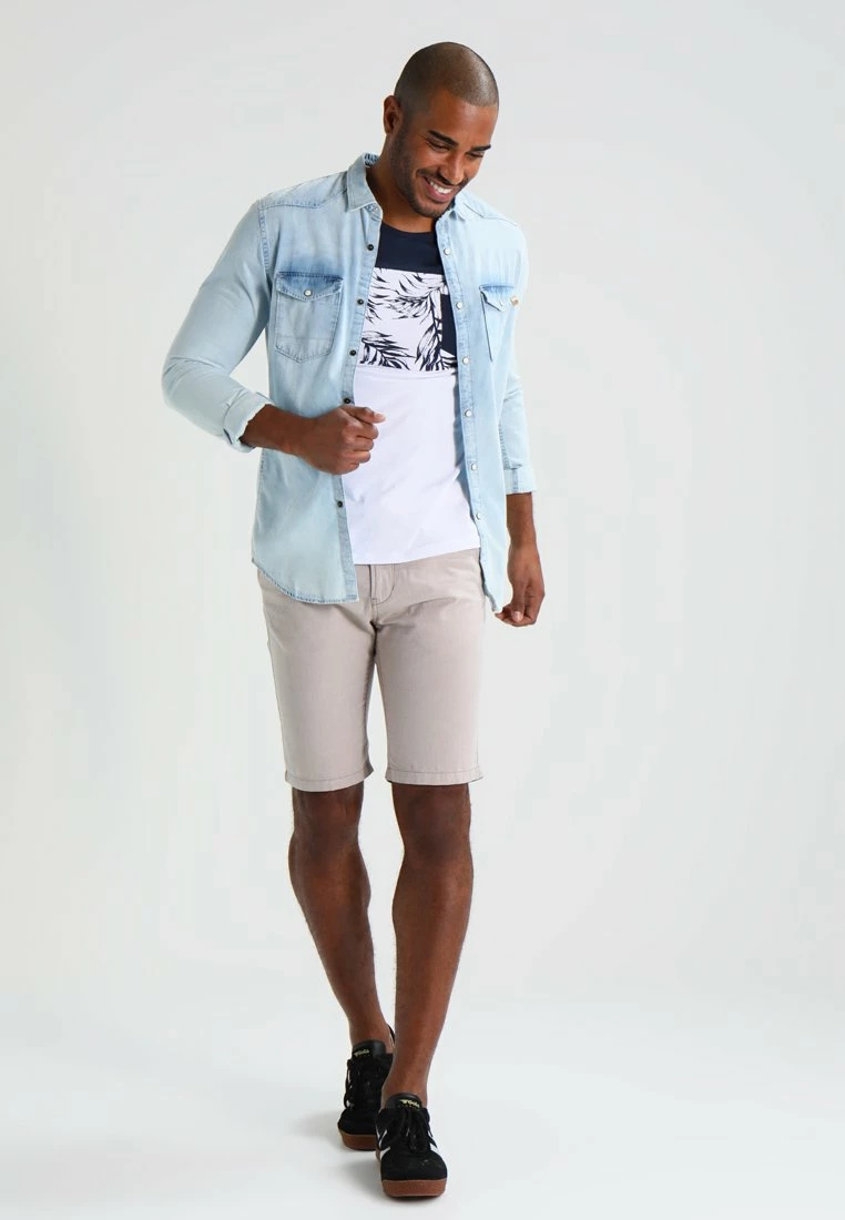 Pier One Hombre Camiseta Estampada - Navy/white 4 Pier One Hombre Camiseta Estampada - Navy/white - Imagen 2