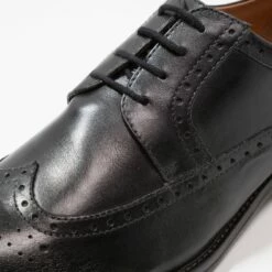 Pier One LEATHER - Zapatos Con Cordones - Black, Hombre -Ofertas Pier One Tienda ba9490f99ed547b8b5de704dd3306b9f