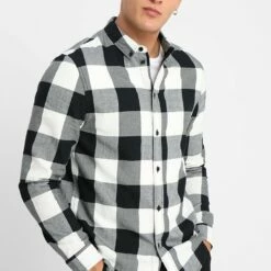 Pier One Hombre Camisa - Black/white