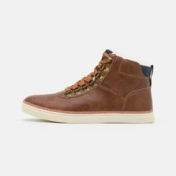 Pier One Hombre Botines Con Cordones - Cognac
