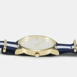 Pier One Unisexo UNISEX - Reloj - Gold/blue/white -Ofertas Pier One Tienda c25b2a9874e34a5d912a1c47bf10b3b7