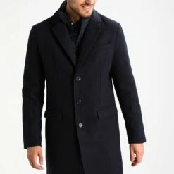 Pier One Abrigo Clásico - Navy, Hombre