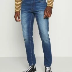 Pier One Vaqueros Slim Fit - Blue Denim, Hombre