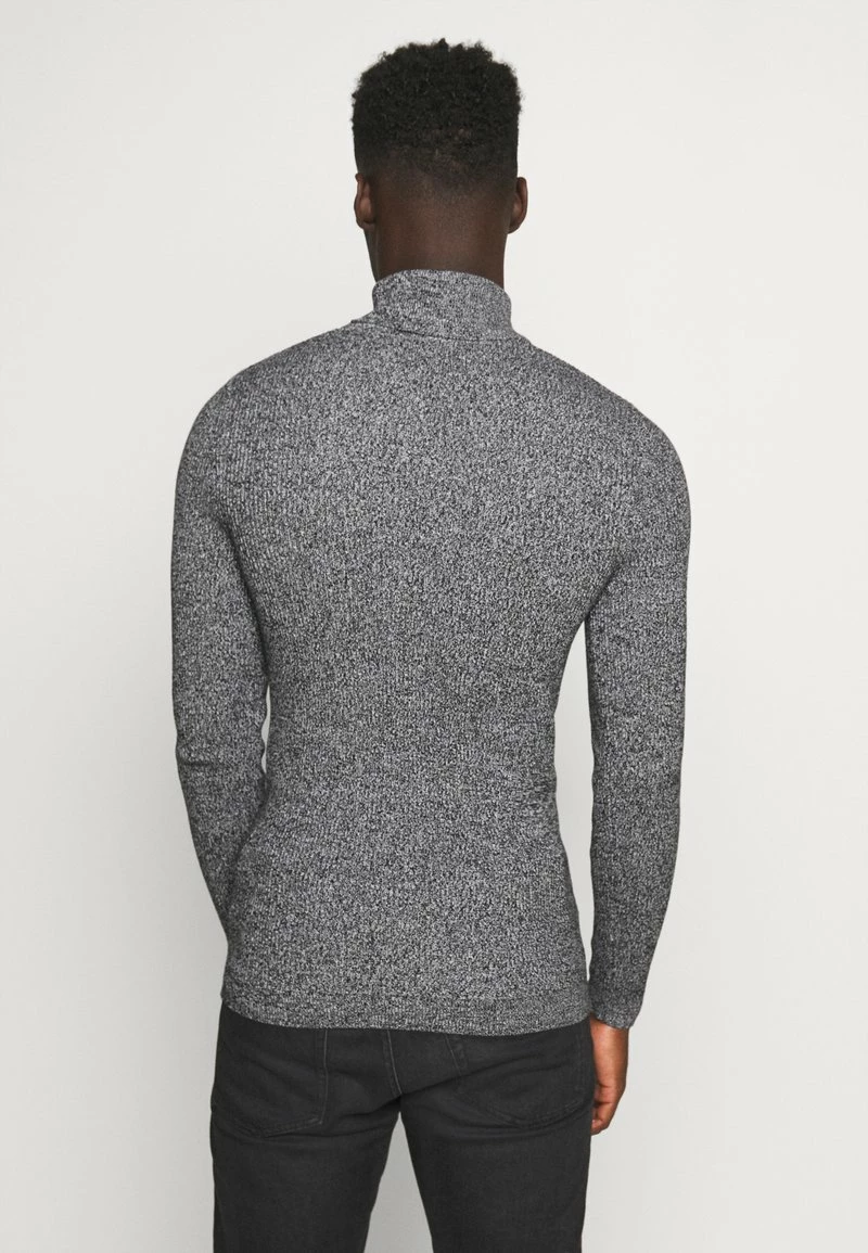 Pier One MUSCLE FIT TURTLE - Jersey De Punto - Mottled Grey, Hombre 5 Pier One MUSCLE FIT TURTLE - Jersey De Punto - Mottled Grey, Hombre - Imagen 3
