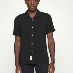 Pier One Hombre 2 PACK - Camisa - Black/white -Ofertas Pier One Tienda c6d6713af3d44ded94a400a92a553cf3