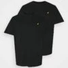 Pier One Hombre 2 PACK - Camiseta Básica - Black/black -Ofertas Pier One Tienda c8ff2ca6da444679b709b74f5867f7ea