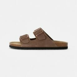 Ofertas Pier One Tienda 43 Pier One Unisexo LEATHER UNISEX - Sandalias Planas - Stone