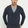 Pier One Hombre Chaqueta De Punto - Mottled Blue -Ofertas Pier One Tienda cb75ffcb4bc44867bdfbe488831375c2