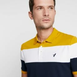 Pier One Polo - Dark Blue/mustard, Hombre -Ofertas Pier One Tienda cf6c6e70fc1646b69c258ce52b28f46a