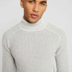 Pier One Hombre Jersey De Punto - 111 - Mottled Light Grey -Ofertas Pier One Tienda d1774a40fde44346aea6a7dd67f4ca51