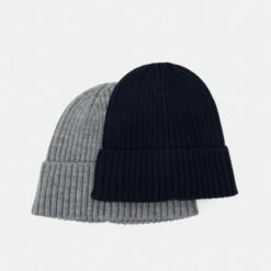 Pier One Unisexo 2 PACK UNISEX - Gorro - Grey/dark Blue