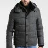 Pier One Hombre HOODED - Chaqueta De Invierno - Grey Melange -Ofertas Pier One Tienda d42dadfeb3f54bfdabf37d8a43f9918d