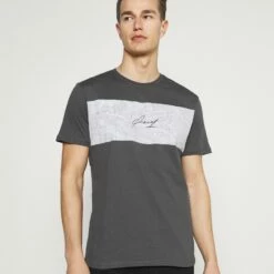 Pier One Hombre Camiseta Estampada - Dark Grey